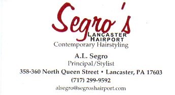 AL Segro's business card