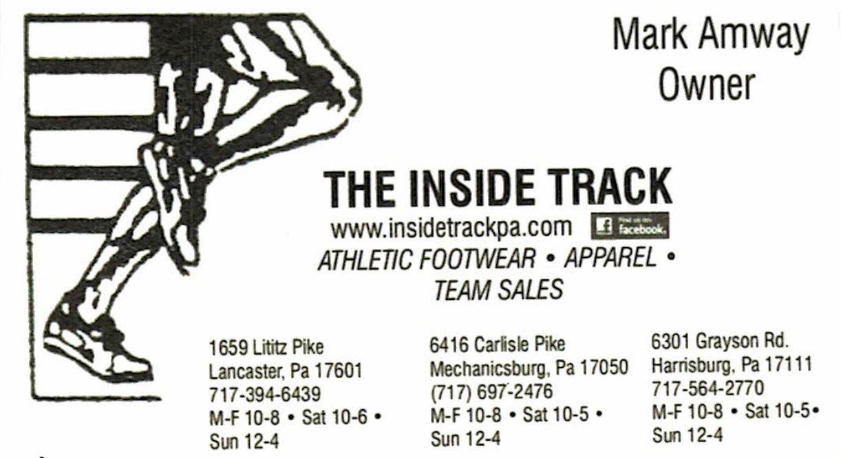 Inside Track business card